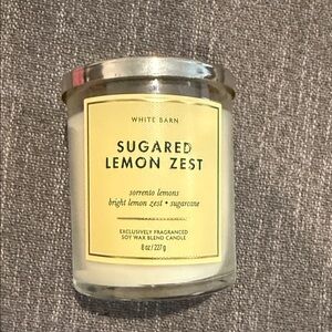 White Barn Sugared Lemon Zest Candle with Silver Lid
